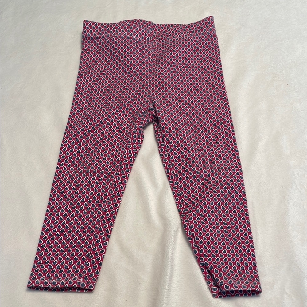 Stylish Kids Patterned Leggings - Red